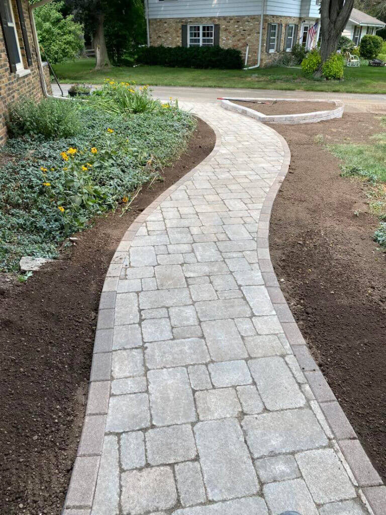 Long winding stone walkway